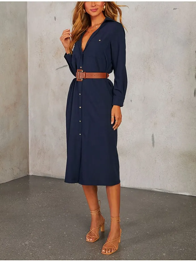 Kleid in Dunkelblau