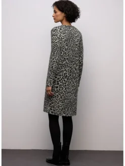 Kleid in Grau/ Schwarz