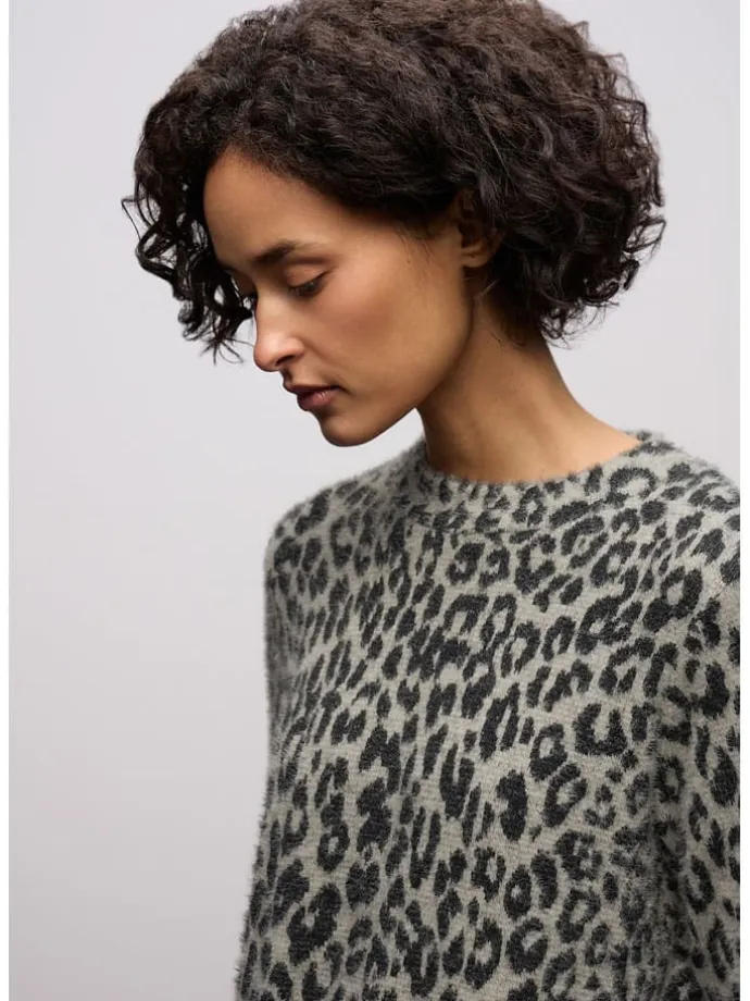 Kleid in Grau/ Schwarz