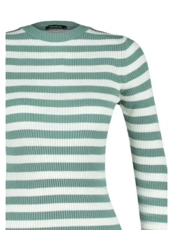 Kleid in Mint/ Weiß