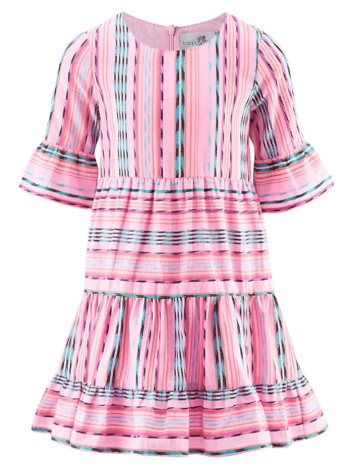 Kleid in Rosa/ Blau