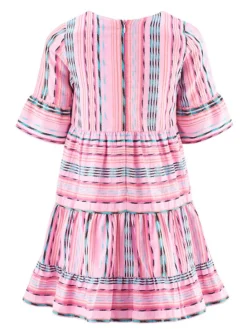 Kleid in Rosa/ Blau