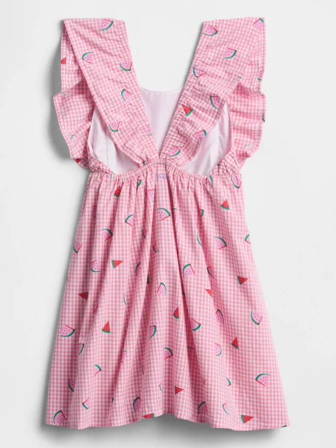 Kleid in Rosa/ Weiß