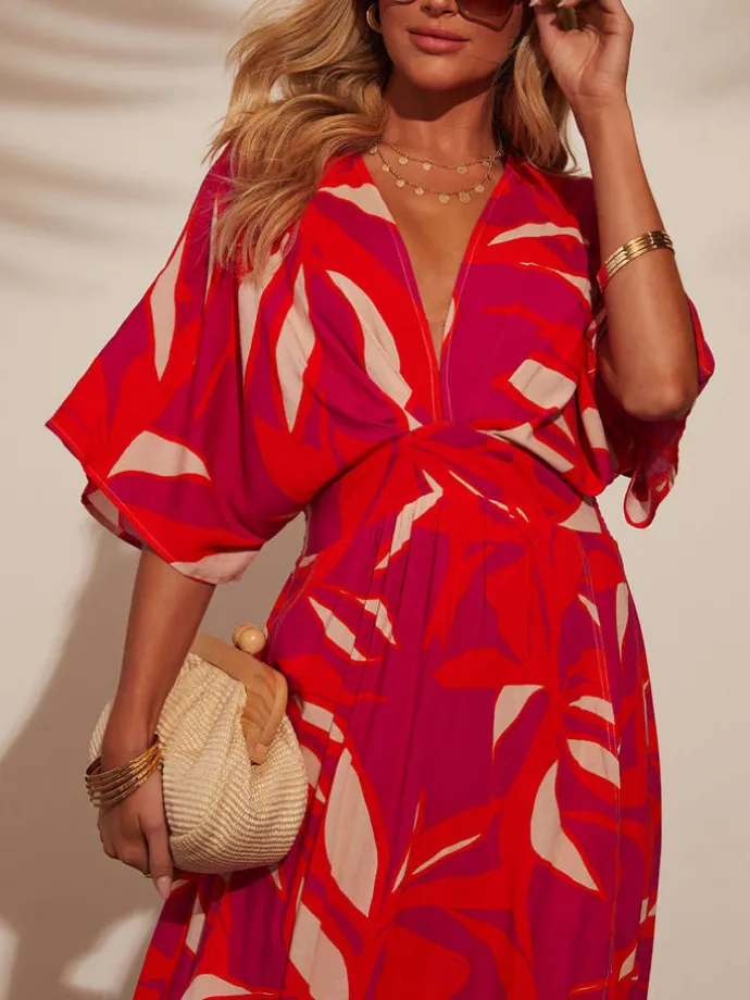 Kleid in Rot