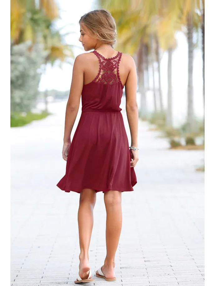 Kleid in Rot