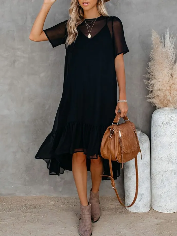 Kleid in Schwarz