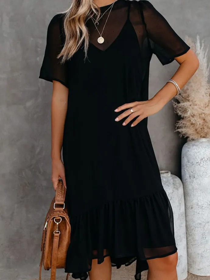 Kleid in Schwarz