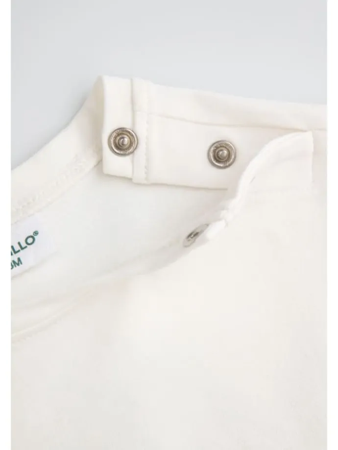 Kleid mit langen Ärmeln in ecru