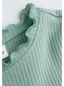 Kleid mit langen Ärmeln in grün