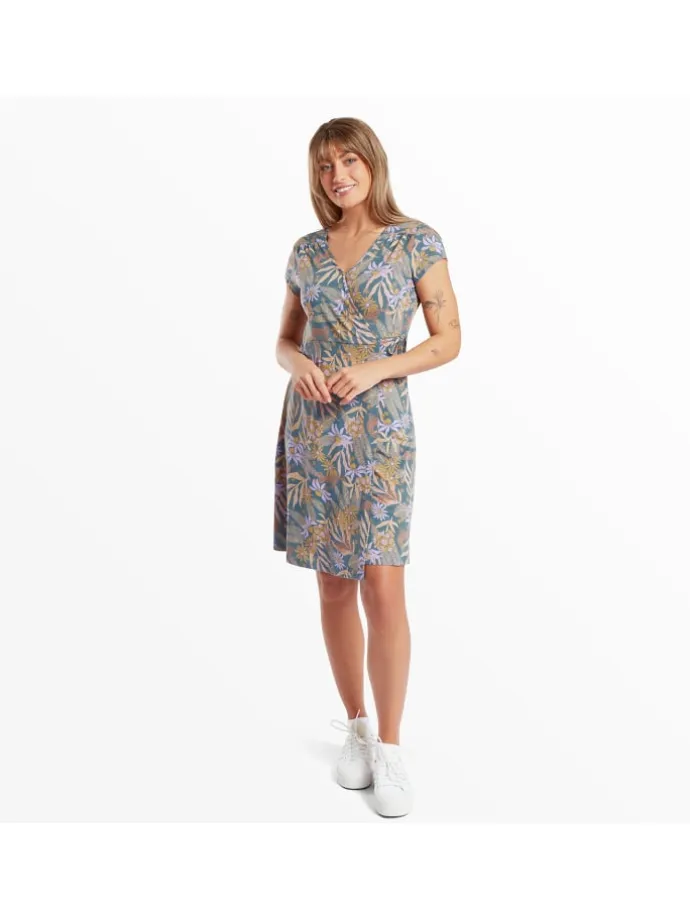 Kleid Padma Warp in Blau3032
