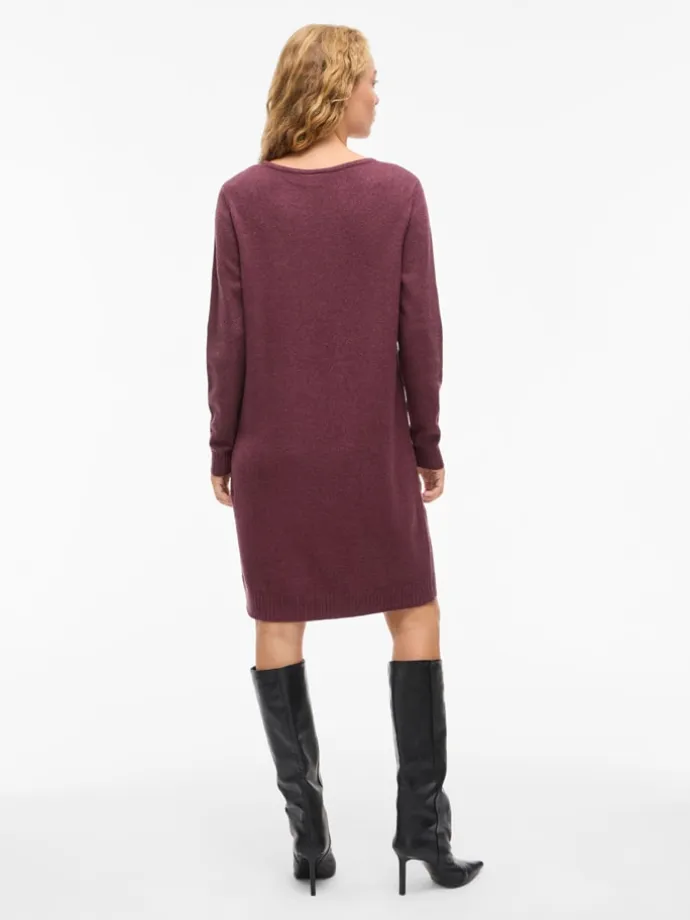 Kleid "Viril" in Bordeaux