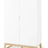Kleiderschrank "Bridge" in Weiß - (B)120 x (H)187 x (T)52 cm