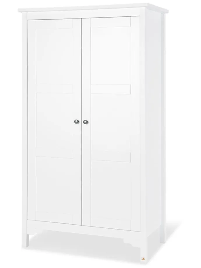 Kleiderschrank "Chalet" in Weiß - (B)103 x (H)185 x (T)58 cm