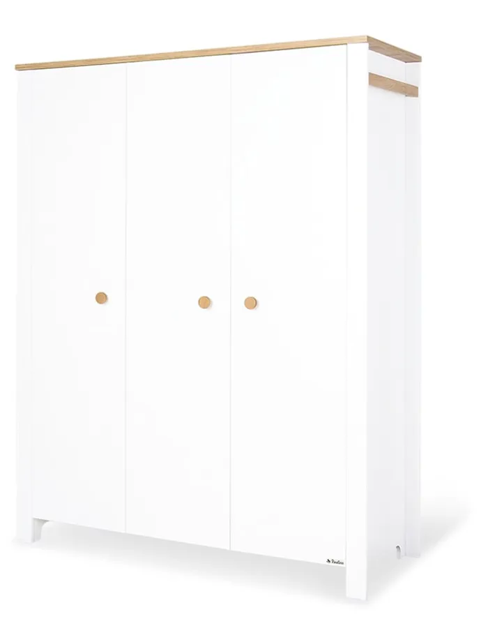 Kleiderschrank "Lova" in Weiß - (B)146 x (H)190 x (T)54 cm