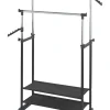Kleiderstange "All In" in Schwarz/ Chrom - (B)89,5 x (H)169 x (T)43 cm
