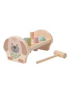 Klopfbank HUND Lucky in bunt