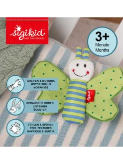 Knister-Greifling Schmetterling RedStars in grün