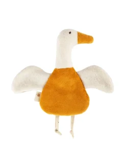 Knistertuch Gans sigibaby in Cremeweiß/Braun