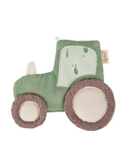 Knistertuch Traktor sigibaby in Grün
