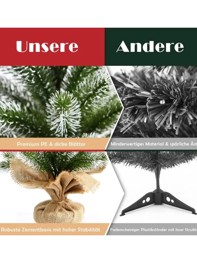 Künstlicher Weihnachtsbaum in Grün