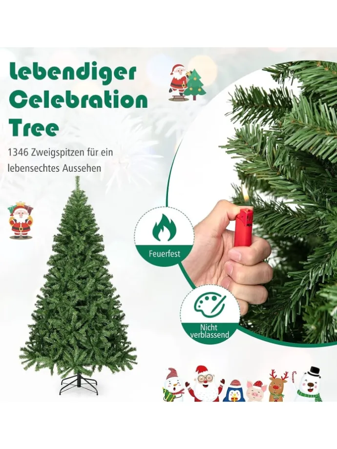 Künstlicher Weihnachtsbaum in Grün