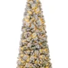 Künstlicher Weihnachtsbaum mit Beleuchtung in Grün