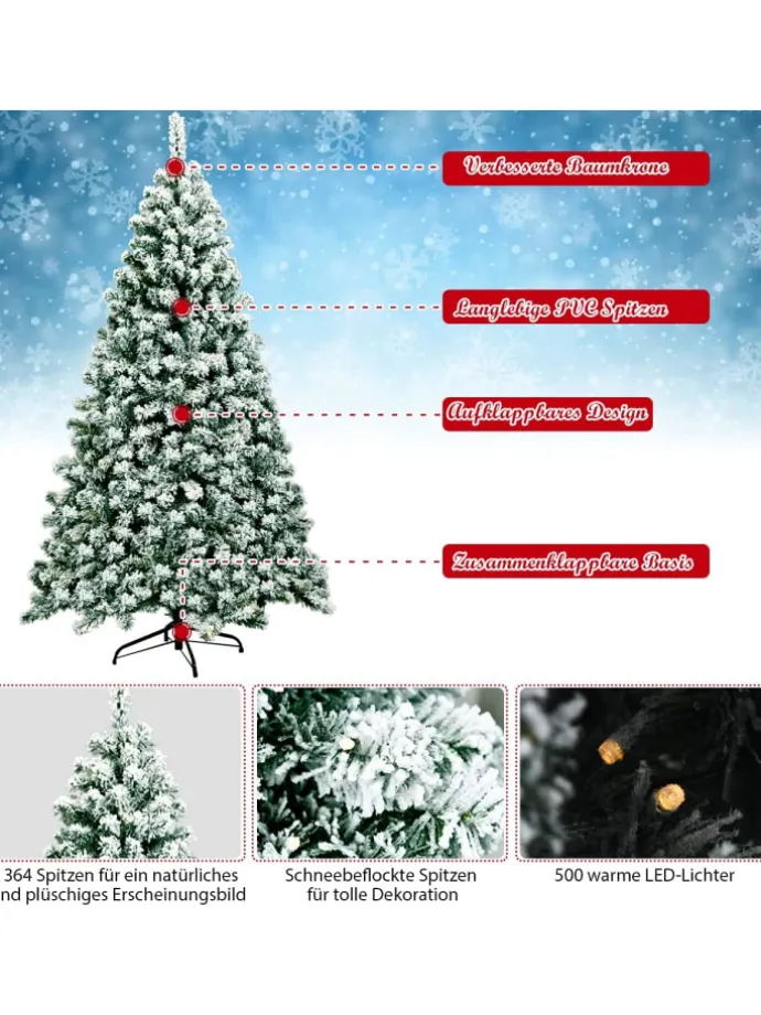 Künstlicher Weihnachtsbaum in Grün