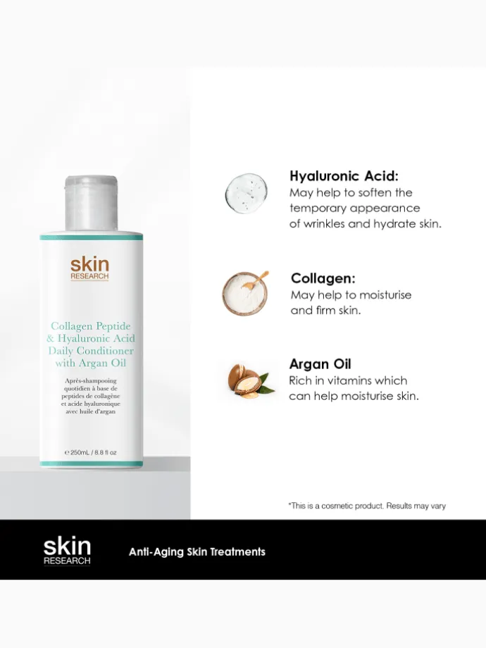 Kollagenpeptid & Hyaluronsäure täglicher Conditioner mit Arganöl