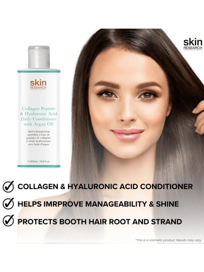 Kollagenpeptid & Hyaluronsäure täglicher Conditioner mit Arganöl
