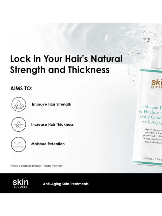 Kollagenpeptid & Hyaluronsäure täglicher Conditioner mit Arganöl