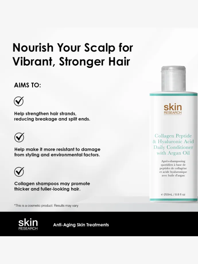 Kollagenpeptid & Hyaluronsäure täglicher Conditioner mit Arganöl