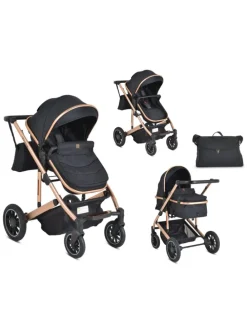 Kombikinderwagen 2 in 1 Thira in schwarz