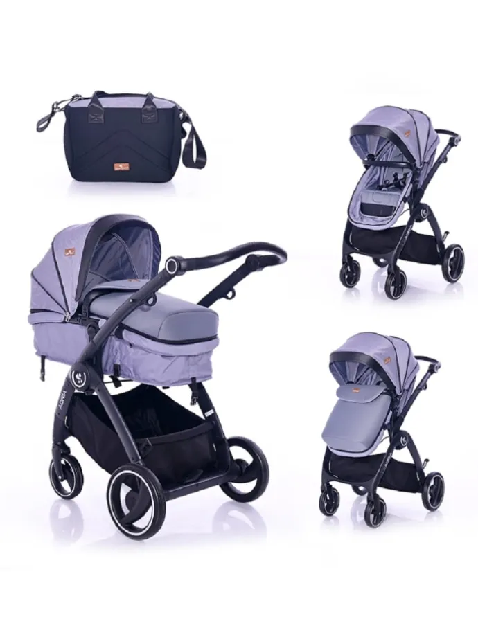 Kombikinderwagen Adria in grau
