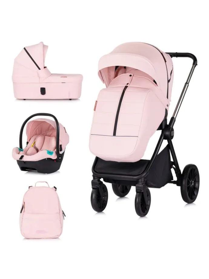 Kombikinderwagen Encanto 3in1 in rosa