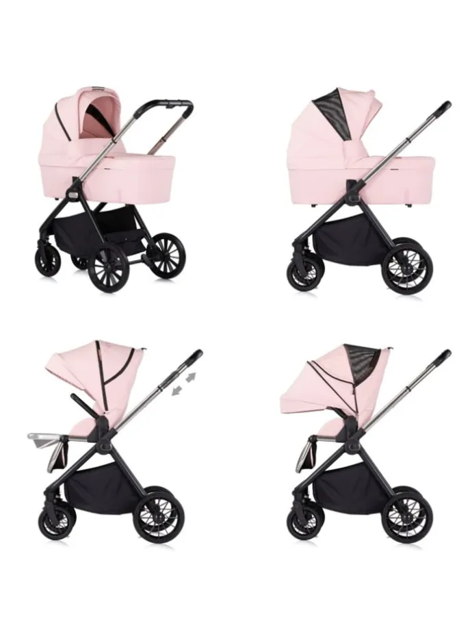 Kombikinderwagen Encanto 3in1 in rosa