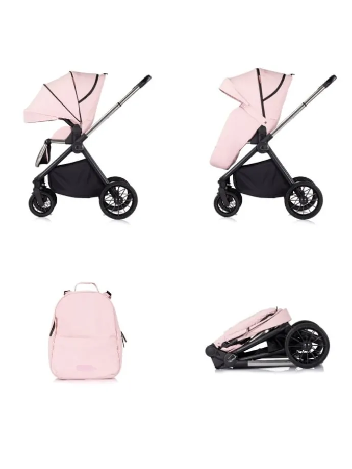 Kombikinderwagen Encanto 3in1 in rosa