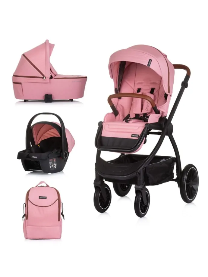 Kombikinderwagen 3in1 Prestige in rosa