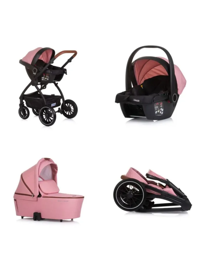 Kombikinderwagen 3in1 Prestige in rosa