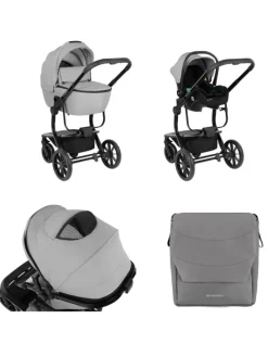 Kombikinderwagen Irene 3 in 1 in grau