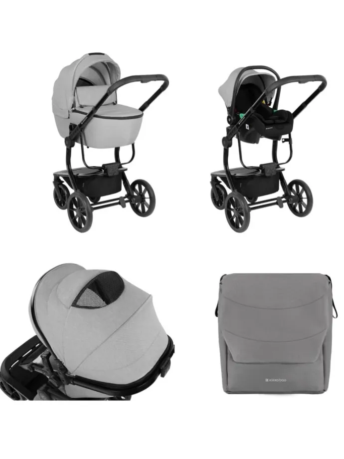 Kombikinderwagen Irene 3 in 1 in grau