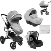 Kombikinderwagen Irene 3 in 1 in grau