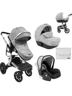 Kombikinderwagen Irene 3 in 1 in grau