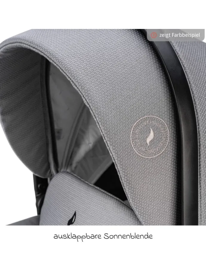 Kombi-Kinderwagen Juntos bis 22 kg belastbar in blau,schwarz