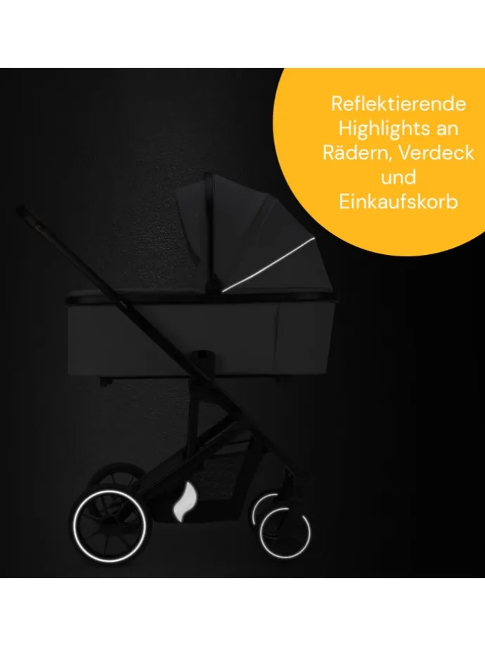 Kombi-Kinderwagen Juntos in Coal