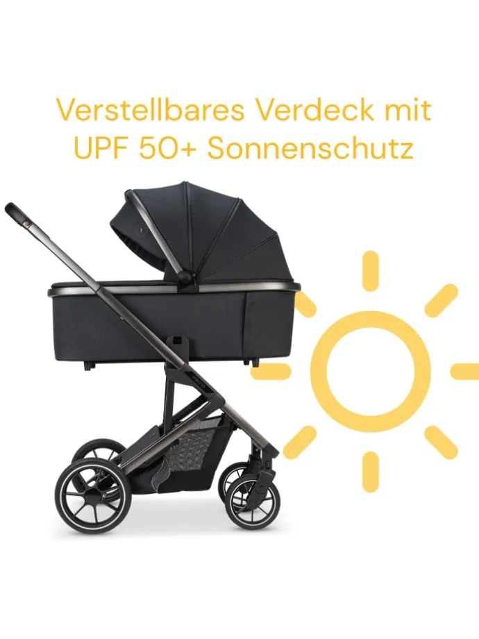 Kombi-Kinderwagen Juntos in Coal