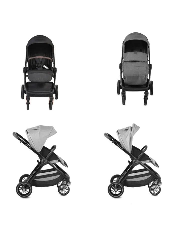 Kombikinderwagen Macan 2 in 1 in schwarz