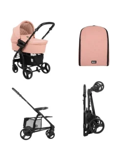 Kombikinderwagen Madrid 3 in 1 in rosa