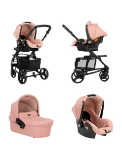 Kombikinderwagen Madrid 3 in 1 in rosa