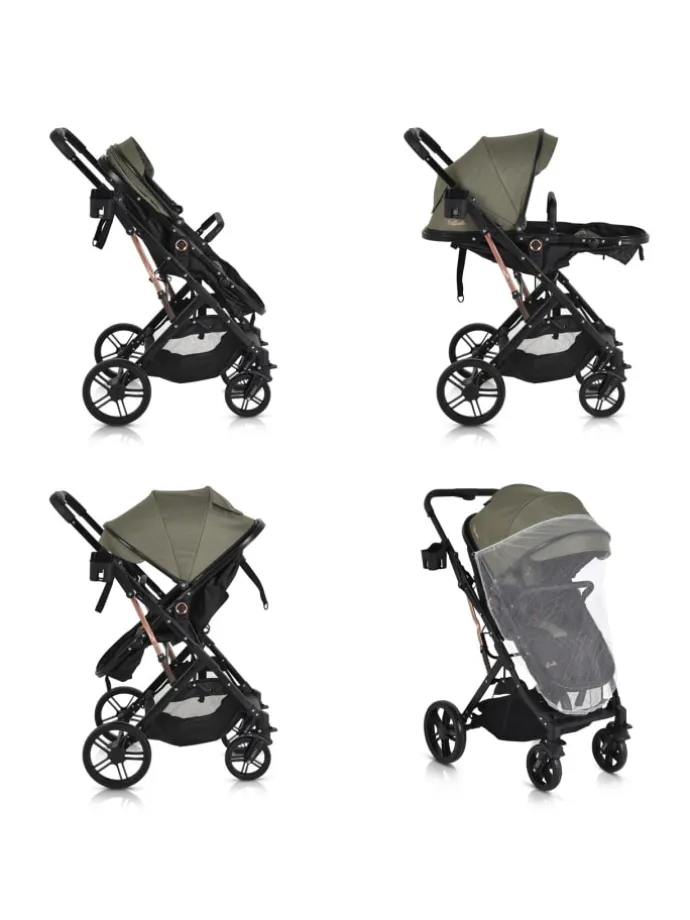 Kombikinderwagen Rafaello 2in1 in grün