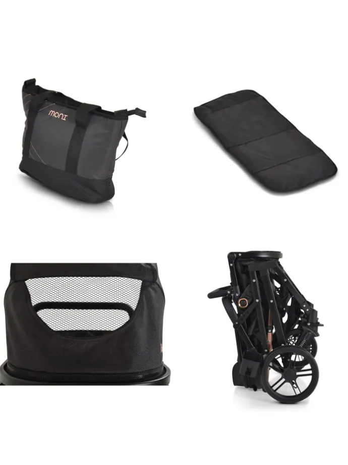 Kombikinderwagen Rafaello 2in1 in schwarz